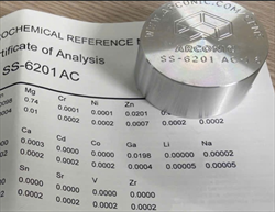 Mẫu chuẩn thành phần kim loại Nhôm Arconic SS-6201